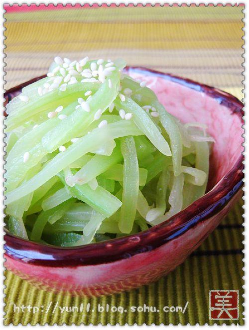 麻油莴笋丝的做法（凉菜）